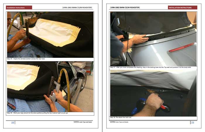 BMW Z3 Convertible Top Installation Instructions