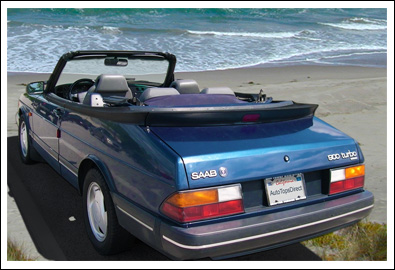 No Window Convertible Top Blue Haartz Stayfast Fits: 1986-1994 Saab 900