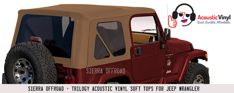 Black Twill Vinyl Sierra Offroad Jeep 2010-2018 Soft Top