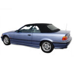 BMW Convertible Top 1994-1999 3 Series (E36) Black Stayfast Canvas Plastic Rear Window