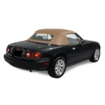 Mazda Convertible Top 1990-2005 Miata Factory Style Zippered Glass Window Cabrio Grain Vinyl Tan
