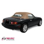 Mazda Convertible Top 1990-2005 Miata Factory Style Zippered Glass Window Trilogy Acoustic Vinyl Saddle No Rain Rail