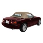 Mazda Convertible Top 1990-2005 Miata Factory Style Zippered Glass Window Trilogy Acoustic Vinyl Stone No Rain Rail