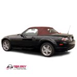 Mazda Convertible Top 2006-2015 Miata/MX5 Trilogy Vinyl Bordeaux Non-Zip Heated Glass Window No Rain Rail
