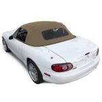 Mazda Convertible Top 1990-2005 Miata 1 Piece Heated Glass Window Stayfast Canvas Beige