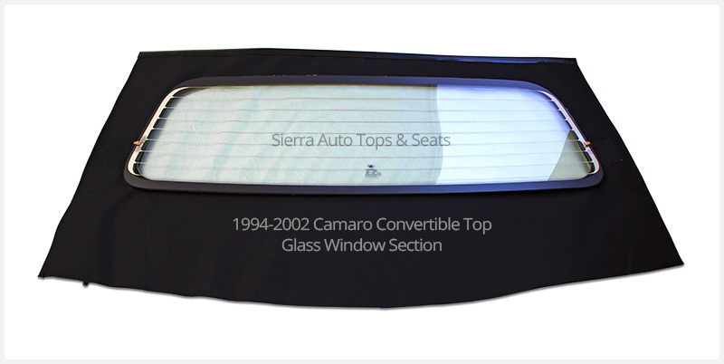 Camaro Convertible Top Glass Window